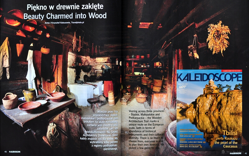 Publikacja zdjęcia w magazynie LOT-u „Kaleidoscope”